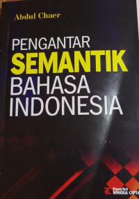 Image of PENGANTAR SEMANTIK BAHASA INDONESIA